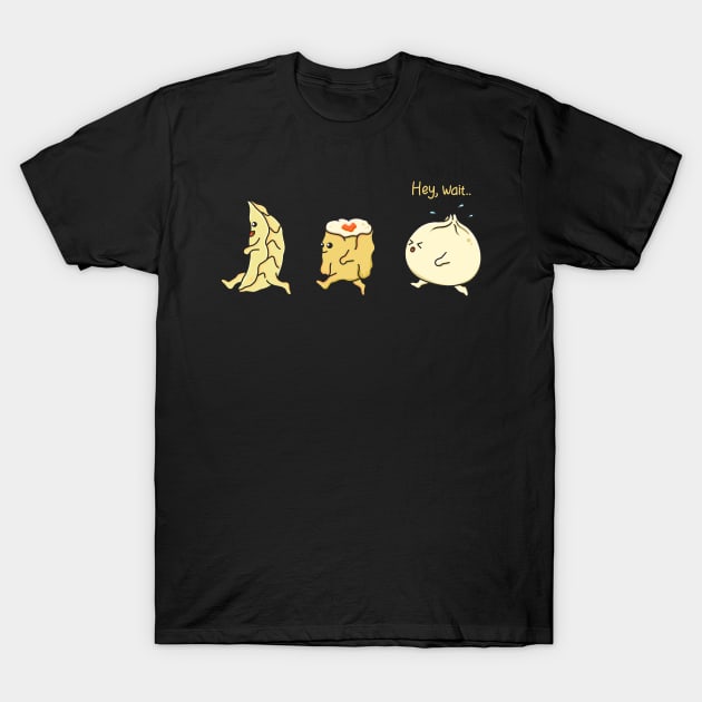 Running Dumpling T-Shirt by Kimprut